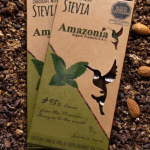 chocolate dark al 98% con stevia